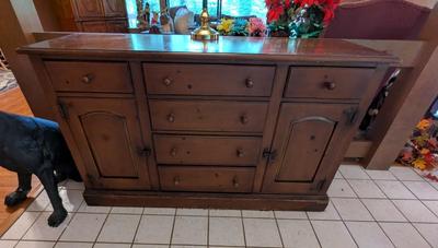 Drexel Wood Buffet With 6 Drawers & 2 Doors