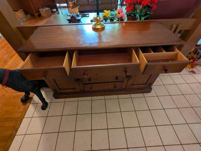 Drexel Wood Buffet With 6 Drawers & 2 Doors