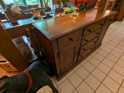 Drexel Wood Buffet With 6 Drawers & 2 Doors