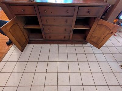 Drexel Wood Buffet With 6 Drawers & 2 Doors