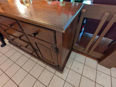 Drexel Wood Buffet With 6 Drawers & 2 Doors