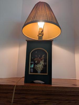 Vintage Pressed Flower Lamp