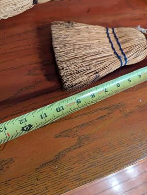 Vintage Hearth Fireplace Brush With Decorative Twisted Handle