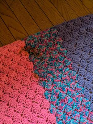 Crochet Blanket & Small Crochet Cover
