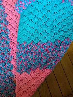 Crochet Blanket & Small Crochet Cover