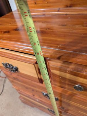 2 Piece Cedar Bedroom Dresser With Mirror