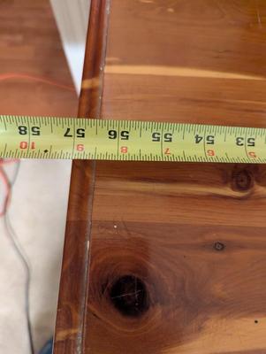 2 Piece Cedar Bedroom Dresser With Mirror