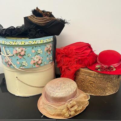 LOT 83: Hats and Hat Boxes