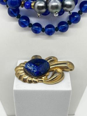LOT 170J: Blue Glass Beaded Necklaces and More!