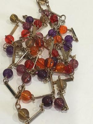 Vintage Faux glass, layering necklace