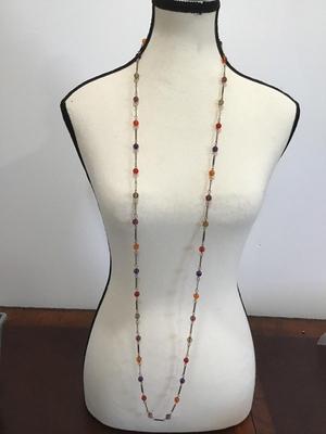 Vintage Faux glass, layering necklace