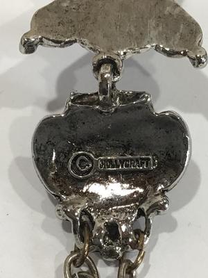 Hollycraft. Tammy Jewel Statement cross Necklace Vintage