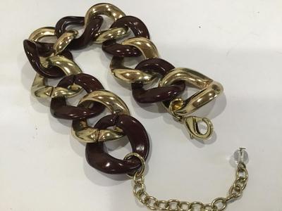Two Tone Chunky link Bracelet