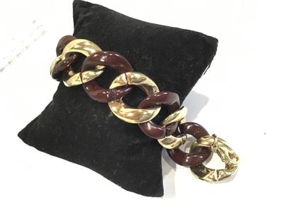 Two Tone Chunky link Bracelet