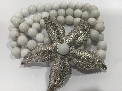 Rhinestone Star fish Bracelet