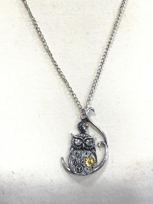 Costume Owl Necklace