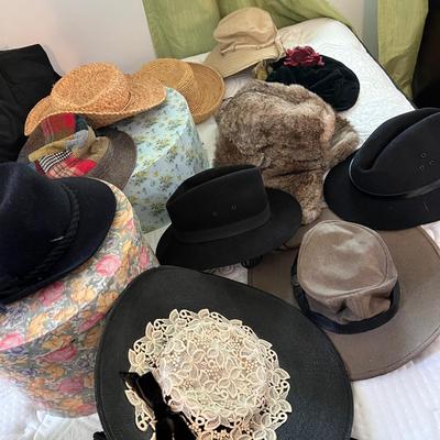 Hat Lot - Women's, Men's, Vintage, Contemporary, Hat Boxes