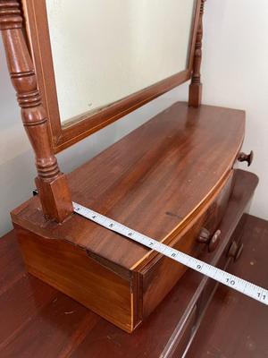 4 Pc. Lot - Solid Wood Dresser, Separate 3 Drawer, 2 Table Mirrors