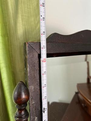 4 Pc. Lot - Solid Wood Dresser, Separate 3 Drawer, 2 Table Mirrors