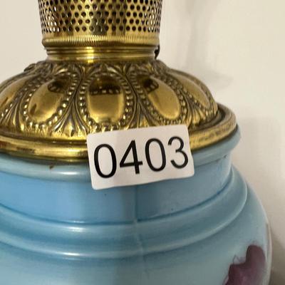 Gone With The Wind Converted Oil Lamp - See Description