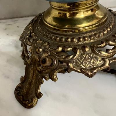 Gone With The Wind Converted Oil Lamp - See Description