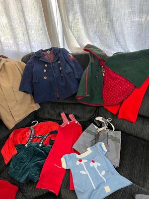 Big Lot Children’s Vintage Clothing Coats Lederhosen