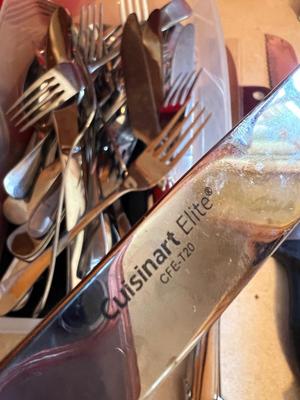 Hampton Silversmiths & Cuisinart Elite Cutlery Silverware Lot