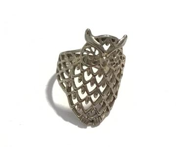925 Owl Statement Ring