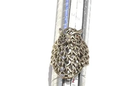 925 Owl Statement Ring