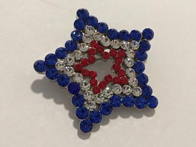OTC Marked Star patriotic Brooch