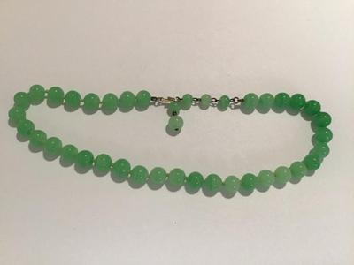 Vintage Jade Type Necklace