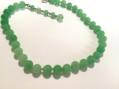 Vintage Jade Type Necklace