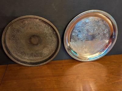 Trade Mark 1883 F B Rogers Silver Co. Silver Plated Serving Platters