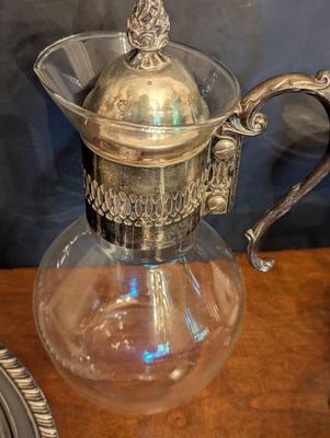 Art Nouveau Silver Plated Jug With Warmer Reed & Barton Silver Soldered Gravy Boat Lot 3