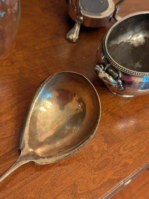 Art Nouveau Silver Plated Jug With Warmer Reed & Barton Silver Soldered Gravy Boat Lot 3