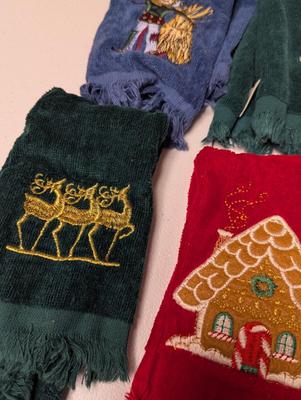 Holiday Themed Hand Towels