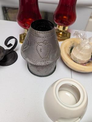 Variety Of Candles & Candle Holders