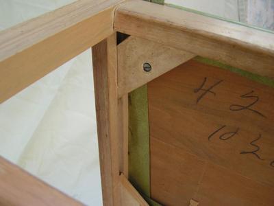 Nice little vintage wooden framed chair, blonde finished