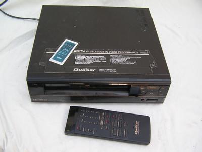 Classic Quasar VCR. W/remote & manuals. NOT tested.