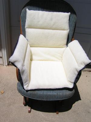 A new looking chair cozy.