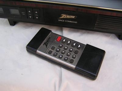 CLASSIC Zenith 13" portable TV with “Space Command” remote &“rabbit ears”