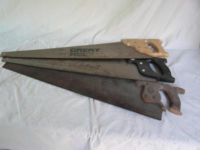 Trio of hand saws