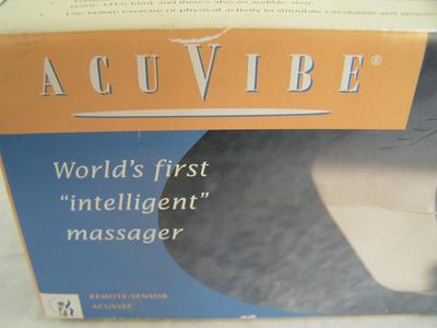 AcuVibe. “Worlds First Intelligent Massager” . Looks new in Box,