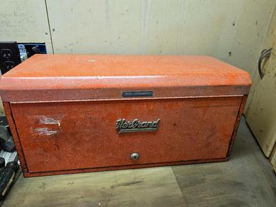 Vintage Herbrand Steel Toolbox – With Key