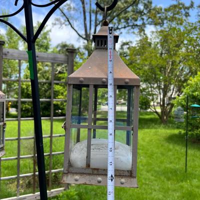 Yard Accessories Lot - Bird Feeders, Lanterns, Garden Trellis