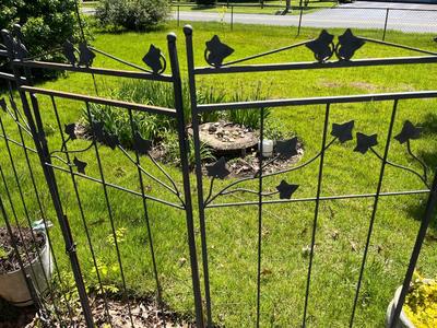 Yard Accessories Lot - Bird Feeders, Lanterns, Garden Trellis