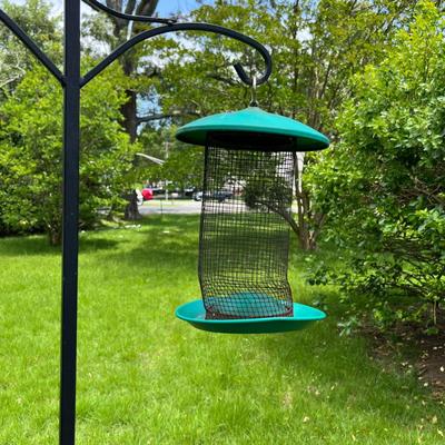 Yard Accessories Lot - Bird Feeders, Lanterns, Garden Trellis