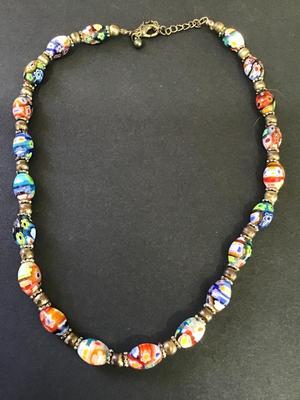 Art Glass Style Necklace