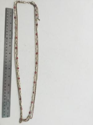 Gold tone unmarked multilayer fashion necklace