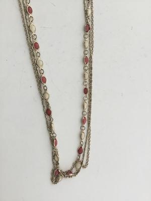 Gold tone unmarked multilayer fashion necklace